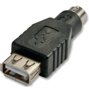 Lindy 70000 zmieniacz płci   kabli USB PS 2 Czarny
