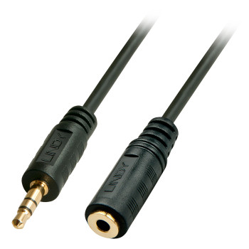 Lindy 35653 kabel audio 3 m 3.5mm Czarny