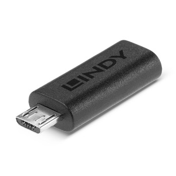 Lindy 41903 zmieniacz płci   kabli USB Type C USB Type Micro-B Czarny