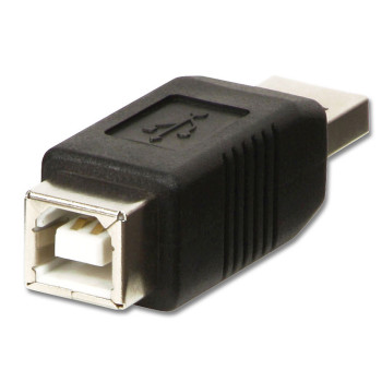 Lindy 71231 zmieniacz płci   kabli USB A USB B Czarny
