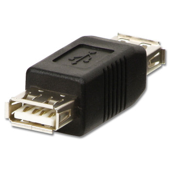Lindy 71230 zmieniacz płci   kabli USB A Czarny