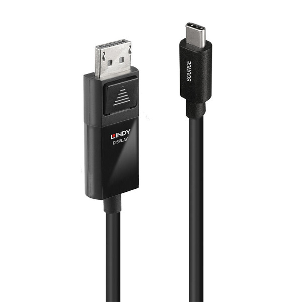 Lindy 43343 adapter kablowy 3 m USB Type-C DisplayPort Czarny Lindy 43343 adapter kablowy 3 m USB Type-C DisplayPort Czarny