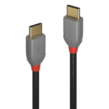 Lindy 36873 kabel USB 3 m USB 2.0 USB C Czarny, Szary