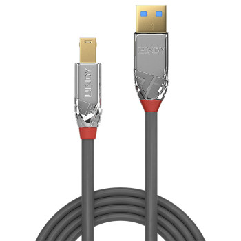 Lindy 36662 kabel USB 2 m USB 3.2 Gen 1 (3.1 Gen 1) USB A USB B Szary