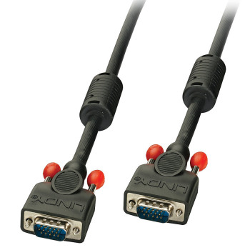 Lindy 36375 kabel VGA 5 m VGA (D-Sub) Czarny