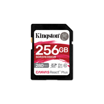 Kingston Technology Canvas React Plus 256 GB SDXC UHS-II Klasa 10