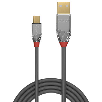 Lindy 36630 kabel USB 0,5 m USB 2.0 USB A Mini-USB B Szary