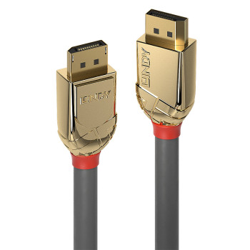 Lindy 36290 kabel DisplayPort 0,5 m Złoto, Szary