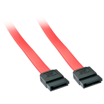 Lindy 33325 kabel SATA 0,7 m SATA 7-pin Czerwony
