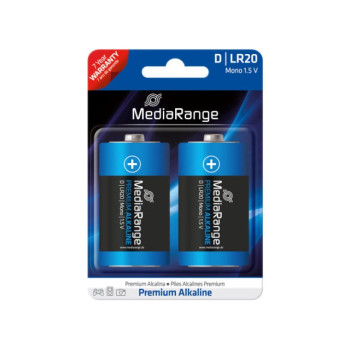 MediaRange Batterie Premium Mono DLR20 1,5V 2Stk.