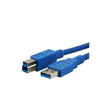 MediaRange Anschlusskabel USB 3.0 Stecker AB 1,8m blau