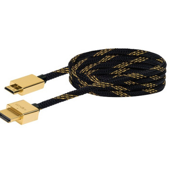 Schwaiger HDMI-Kabel HDMI - Mini 1,5m Slim vergoldet