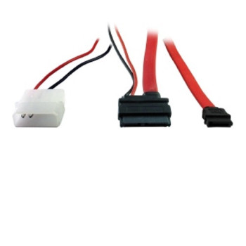 Inter-Tech Kabel Slim DVD Anschluss SATA Power 0,6m0,6m