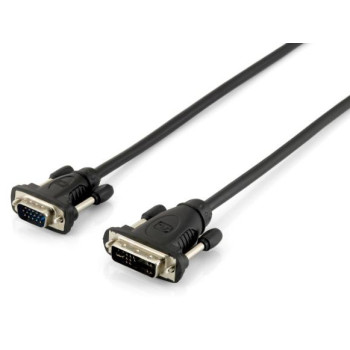 Equip 118943 adapter kablowy 1,8 m DVI-A VGA (D-Sub) Czarny