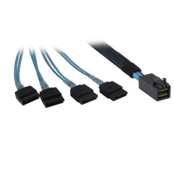 Inter-Tech Kabel SFF 8643 - 4x SATA 0,5m