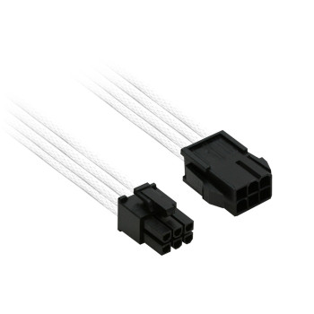 Kabel Nanoxia 6pin PCI-E Verlängerung, 30 cm, weiß