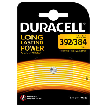 Duracell 392 384 bateria do użytku domowego Jednorazowa bateria Srebrny-Oksydowany