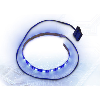 Inter-Tech LED Streifen 30 cm, Molex, Blaue LEDs