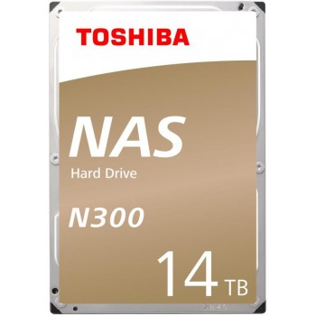HDD TOSHIBA N300 14TB SATA 3.0 256 MB 7200 rpm 3,5" HDWG21EUZSVA