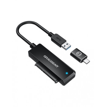 GRAUGEAR USB 3.2 Adapterkabel Type-C Type-A 2,5" SATA retail