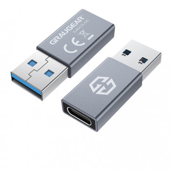 GRAUGEAR USB 3.2 Adapter Type-C zu Type-A 10 Gbits retail