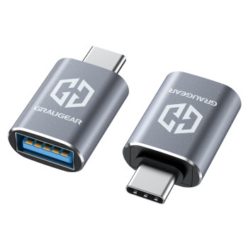 GRAUGEAR USB 3.2 Gen2 Adapter Type-A zu Type-C Stecker 2 Stk