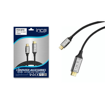 INCA USB Kabel ITCH-02TX Typ C HDMI, 1.4, 4K30Hz, 2m retail