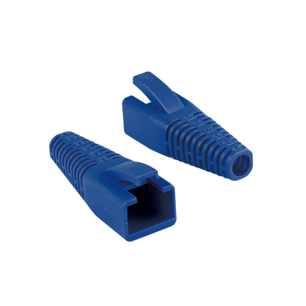 LogiLink Knickschutzhülle RJ45, 5,5-8,5mm,kürzbar,blau,50St LogiLink Knickschutzhülle RJ45, 5,5-8,5mm,kürzbar,blau,50St