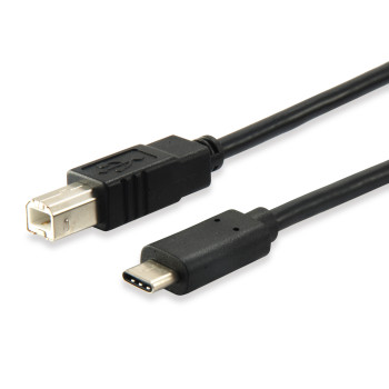 Equip 12888207 kabel USB 1 m USB 2.0 USB B USB C Czarny