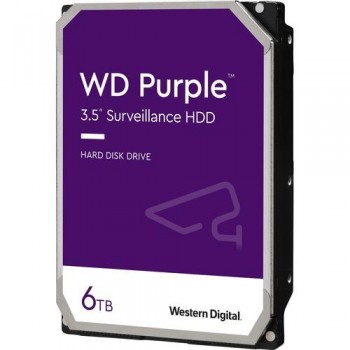 HDD WESTERN DIGITAL Surveillance 6TB SATA 256 MB 5400 rpm 3,5" WD63PURZ