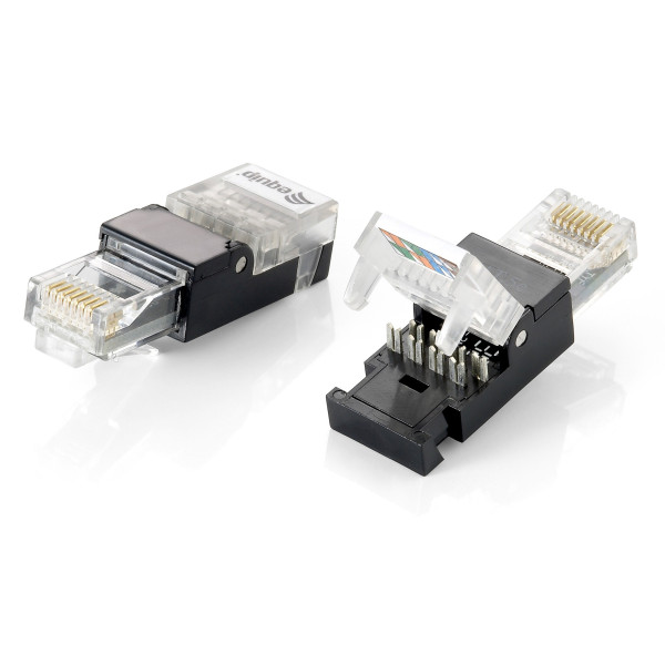 Equip 121163 wtyczka RJ-45 Czarny, Przezroczysty Equip 121163 wtyczka RJ-45 Czarny, Przezroczysty