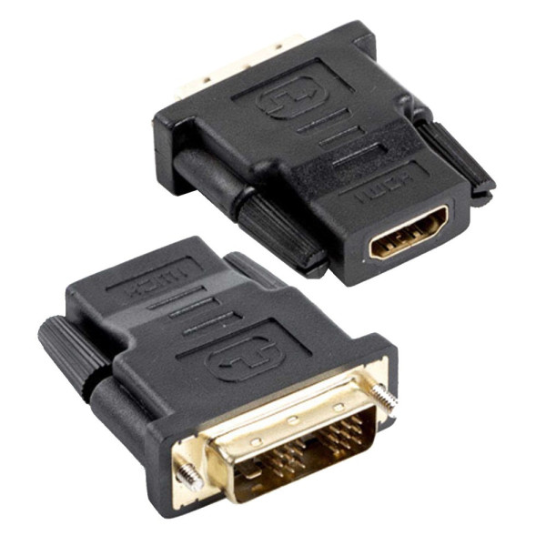 Techly DVI-D - HDMI M F Czarny Techly DVI-D - HDMI M F Czarny