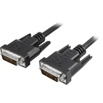 Techly 5.0m DVI-D Dual Link M M kabel DVI 5 m Czarny