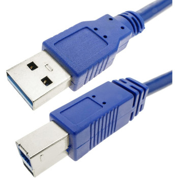 Techly 0.5m USB 3.0 AB M M kabel USB 0,5 m USB 3.2 Gen 1 (3.1 Gen 1) USB A USB B Niebieski