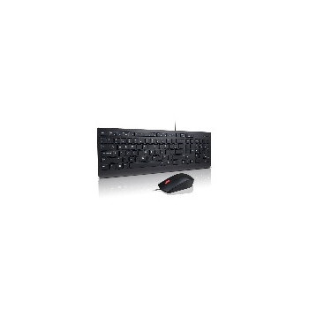 Lenovo 4X30L79921 klawiatura Dołączona myszka USB QWERTY British English Czarny