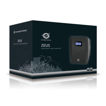 Conceptronic ZEUS04EM zasilacz UPS Technologia line-interactive 2,2 kVA 1320 W 5 x gniazdo sieciowe