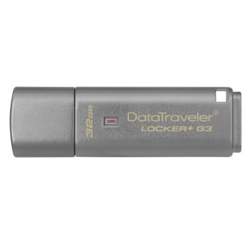 Kingston Technology DataTraveler Locker+ G3 32GB pamięć USB USB Typu-A 3.2 Gen 1 (3.1 Gen 1) Srebrny