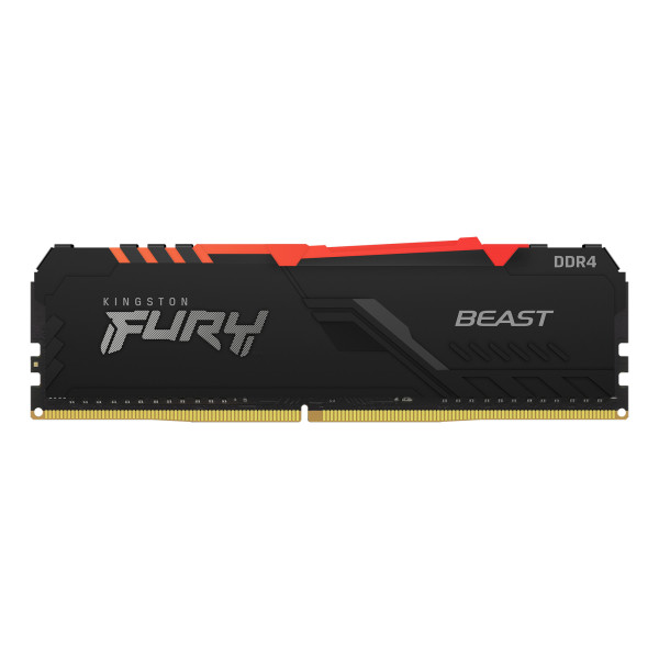 Kingston Technology FURY Beast RGB moduł pamięci 16 GB 1 x 16 GB DDR4 2666 MHz Kingston Technology FURY Beast RGB moduł pamięci 16 GB 1 x 16 GB DDR4 2666 MHz