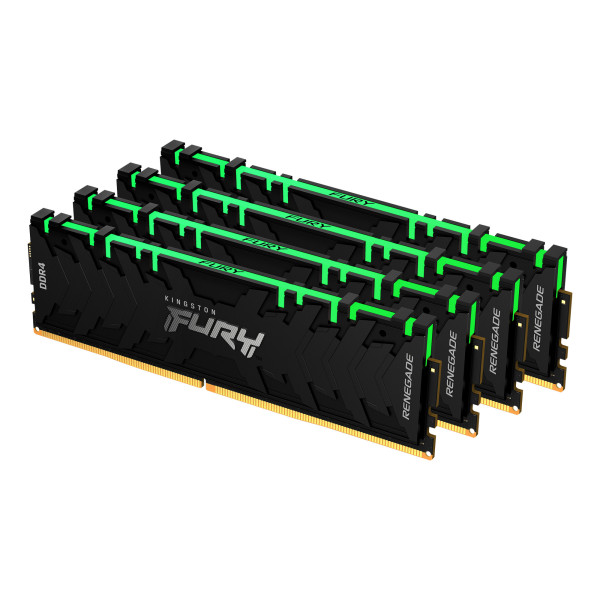 Kingston Technology FURY Renegade RGB moduł pamięci 128 GB 4 x 32 GB DDR4 3200 MHz Kingston Technology FURY Renegade RGB moduł pamięci 128 GB 4 x 32 GB DDR4 3200 MHz