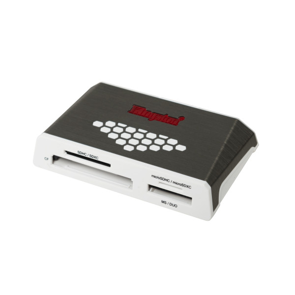 Kingston Technology USB 3.0 High-Speed Media Reader czytnik kart USB 3.2 Gen 1 (3.1 Gen 1) Szary, Biały Kingston Technology USB 3.0 High-Speed Media Reader czytnik kart USB 3.2 Gen 1 (3.1 Gen 1) Szary, Biały