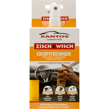 XANTOS ZischWisch - Cockpitreiniger im Reinigungstuch 40ml