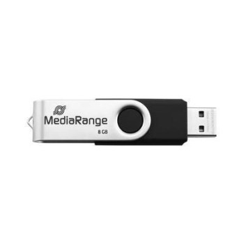MediaRange Usb Flash Drive 16 Gb Usb Type-A / Micro-Usb 2.0 Silver, Black