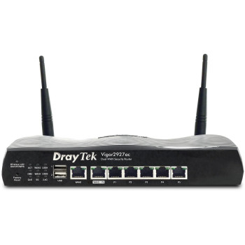 Draytek Vigor2927Ac Wireless Router Gigabit Ethernet Dual-Band (2.4 Ghz / 5 Ghz) 5G Black