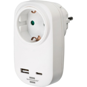 Brennenstuhl Power Plug Adapter White
