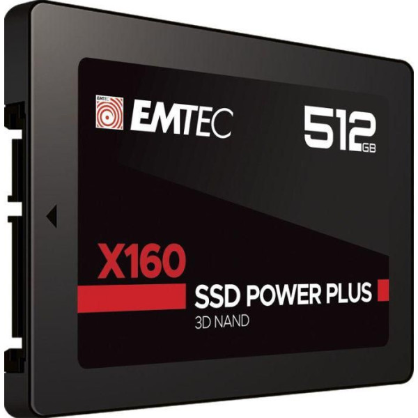 Emtec X160 2.5" 512 Gb Serial Ata Iii Qlc 3D Nand Emtec X160 2.5" 512 Gb Serial Ata Iii Qlc 3D Nand