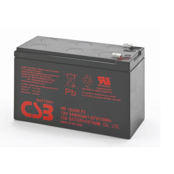 PowerWalker HR 1234W Battery 12V/9Ah 34W, 15 min-rate to 1.67V/cell Yuasa