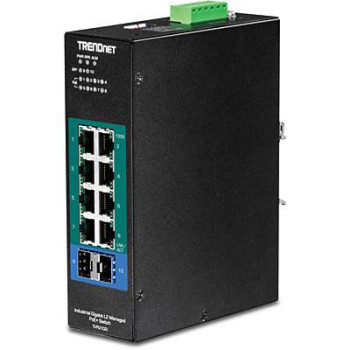 TRENDnet 10-Port Industrial Gigabit L2 Managed PoE+ DIN-Rail Switch 24 - 57V Managed PoE+ DIN-Rail Switch 2 4 - 57V