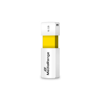 MediaRange Usb Flash Drive 16 Gb Usb Type-A 2.0 White, Yellow