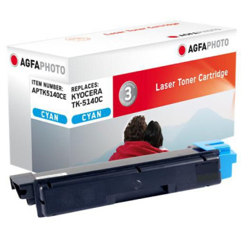 AgfaPhoto Toner Cyan Pages 5.000 Replaces TK-5140C