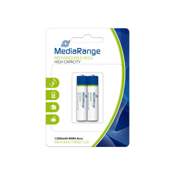 MediaRange Batterie Rechargeable Accu Micro AA
